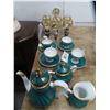 Image 1 : China Tea Set, Figural Wine Stems