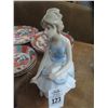 Image 1 : Seville Lladro Style Figurine Woman Sitting