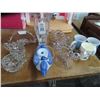 Image 2 : Crystal Vase, Art Glass Candle Stick, Mugs and More