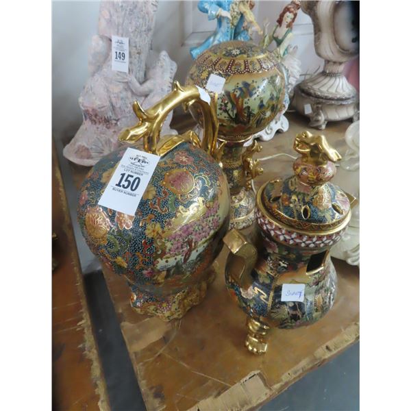 Ornate Oriental Lantern and Décor Items - 3