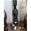 Image 1 : Tribal Mother Statue, African Carved Figurine - 3 Pc.