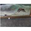 Image 2 : Rocky Seashore Oil On Canvas Signed Monterani - 30 x 40