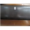 Image 2 : Mahogany and Mocha Leather King Headboard w/Contemporary Dresser