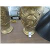 Image 2 : Lion Motif Lamps Pair w/Spare Shades