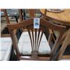 Image 2 : Mahogany Harp/Heart Dining Chairs One Armchair - 8