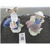 Image 2 : 2 Lladro Girl w/Flowers Figurine 2 x $