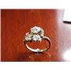 Image 2 : 14K WG Diamond Ring w/One Old European Round Cut Diamond and 11 Round