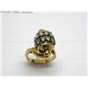 Image 2 : 18K YG Diamond Ring w/22 Round Diamonds.  Weight 1.50 CT, Total 12.6g.  Prong