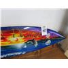 Image 2 : Dolphin Motif Painted Surfboard Island Planet