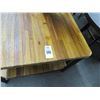 Image 2 : Butcher Block Style Coffee Table w/Undershelf