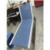 Image 1 : Grey/Blue Rolling Patio Chaise Lounge