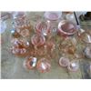 Image 2 : Lot of Pink Depression Glass Including Shakers & Pourer Set