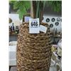 Image 2 : Silk Palm In Rope Trim Vase