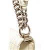 Image 7 : Chanel White Patent Leather Large Boy Shoulder Bag
