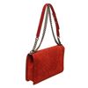 Image 3 : Chanel Red Soft Matte Caviar Leather Boy Large Flap Bag