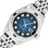 Image 1 : Rolex Ladies Quickset Blue Diamond & Sapphire Datejust Wristwatch 26MM