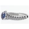 Image 4 : Rolex Ladies Quickset Blue Diamond & Sapphire Datejust Wristwatch 26MM