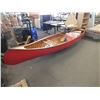 Image 1 : 15ft Wooden Canoe w/ Life jacket's  & Paddles
