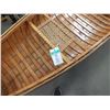 Image 3 : 15ft Wooden Canoe w/ Life jacket's  & Paddles