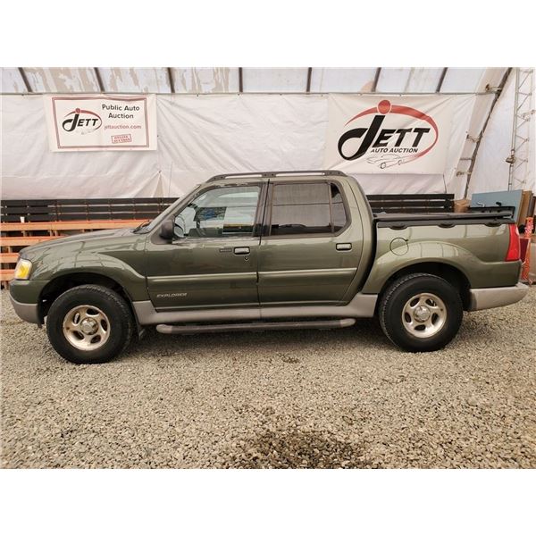 A3 -- 2001 FORD EXPLORER SPORT TRAC 4X4, Green, 362472 KM
