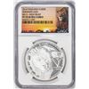 Image 1 : 2014 Tanzania 1000 Shillings Serengeti Lion Big 5 HR Silver Coin NGC PF70 Ultra Cameo