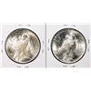 Image 2 : Lot of (2) 1922 $1 Peace Silver Dollar Coins