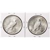 Image 2 : Lot of (2) 1934-1935 $1 Peace Silver Dollar Coins