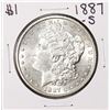 Image 1 : 1887-S $1 Morgan Silver Dollar Coin