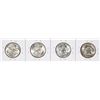Image 2 : Lot of (4) 1954-S Franklin Half Dollar Coins