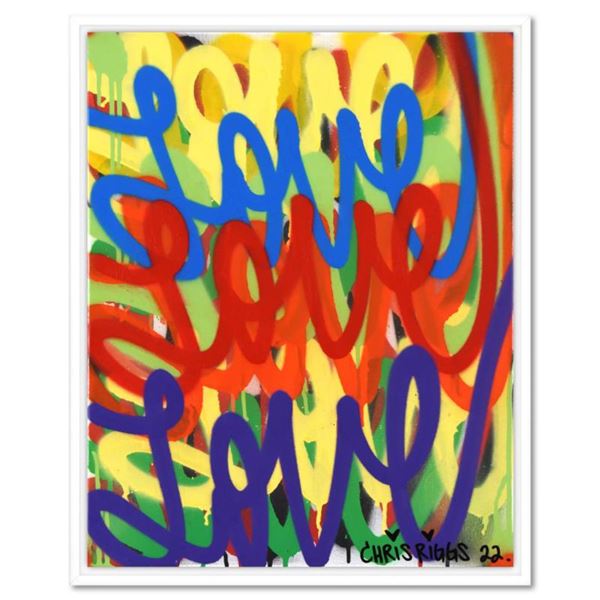 Chris Riggs "Love" Original Acrylic on Canvas