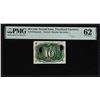 Image 1 : Specimen 1863 2nd Issue 10 Cents Fractional Note Fr.1244sp PMG Uncirculated 62
