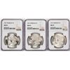 Image 1 : Lot of (3) 1921 $1 Morgan Silver Dollar Coins NGC MS63