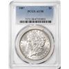 Image 1 : 1887 $1 Morgan Silver Dollar Coin PCGS AU58