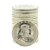 Image 1 : Roll of (20) Brilliant Uncirculated 1963 Franklin Half Dollar Coins
