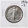 Image 1 : 1916-S Walking Liberty Half Dollar Coin