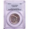 Image 1 : 1925-S California Commemorative Half Dollar Silver Coin PCGS MS63
