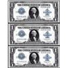 Image 1 : Lot of (3) Consecutive 1923 $1 Silver Certificate Notes
