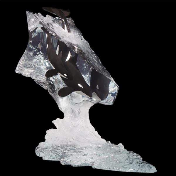 John Cuevas "Calm Waters" Limited Edition Mixed Media Lucite Sculpture