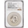 Image 1 : 1958-D Washington Quarter Coin Mint Error Struck On A Defective Planchet NGC MS63