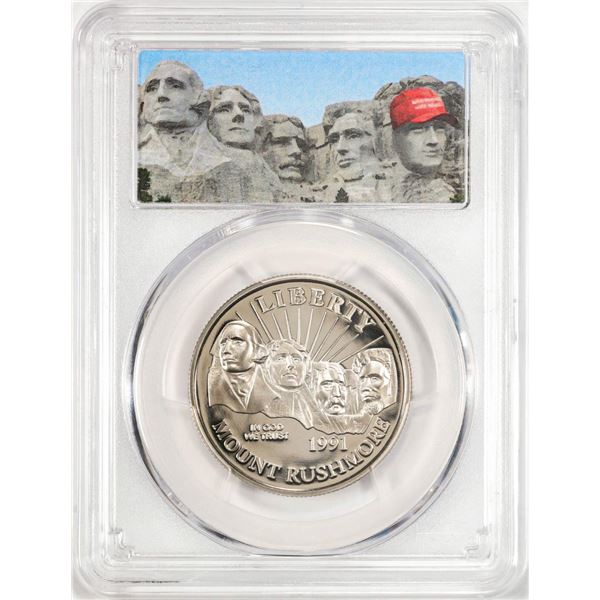 1991-S Proof Mount Rushmore Half Dollar Coin PCGS PR70DCAM