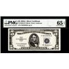 Image 1 : 1953A $5 Silver Certificate Note Fr.1656 PMG Gem Uncirculated 66EPQ