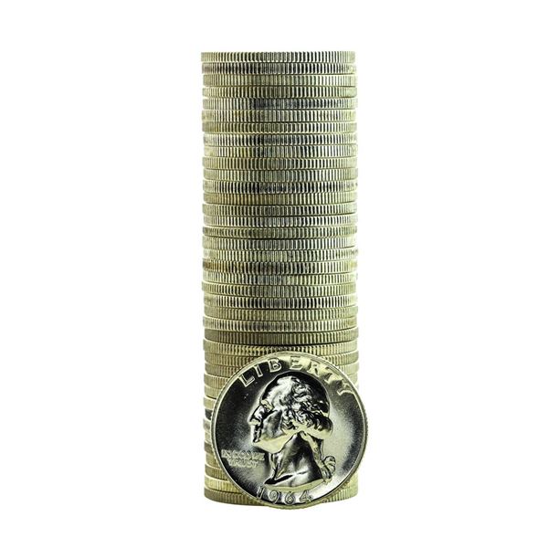 Roll of (40) Proof 1964 and Earlier Mixed Date Washington Quarter Coins