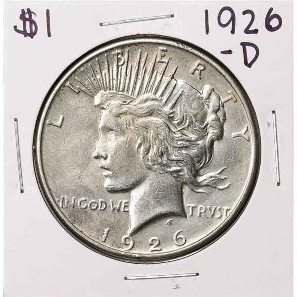 1926-D $1 Peace Silver Dollar Coin