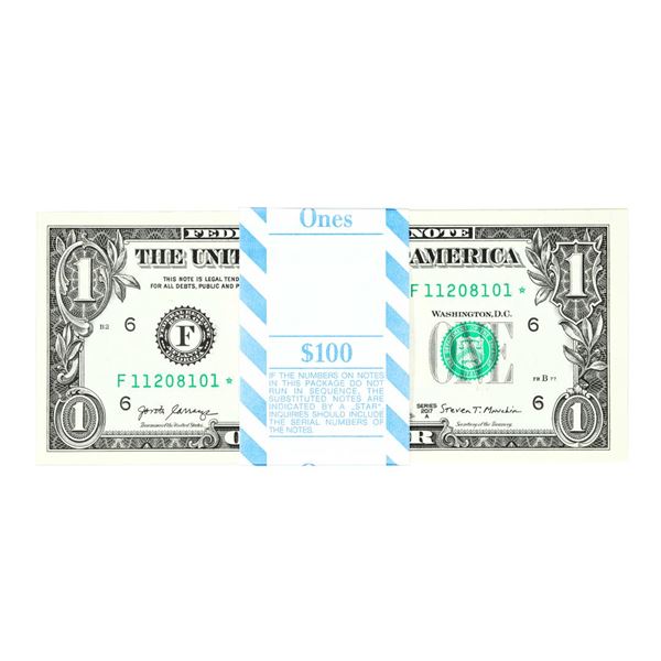 Pack of (100) Consecutive 2017A $1 Federal Reserve STAR Notes Atlanta