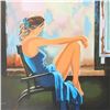 Image 2 : Alexander Borewko "Lady In Blue" Limited Edition Serigraph on Paper