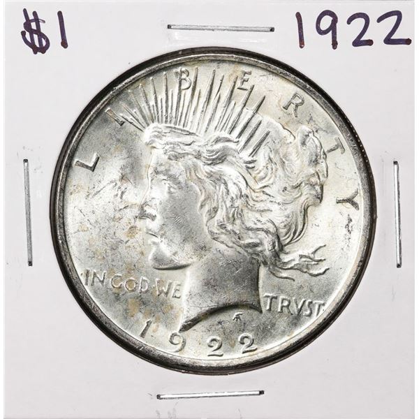 1922 $1 Peace Silver Dollar Coin