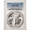 Image 1 : 1991 $1 American Silver Eagle Coin PCGS MS69