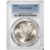Image 1 : 1923 $1 Peace Silver Dollar Coin PCGS MS62