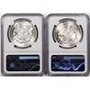 Image 2 : Lot of (2) 1921 $1 Morgan Silver Dollar Coins NGC MS63