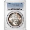 Image 1 : 1886 $1 Morgan Silver Dollar Coin PCGS MS63 Amazing Reverse Toning